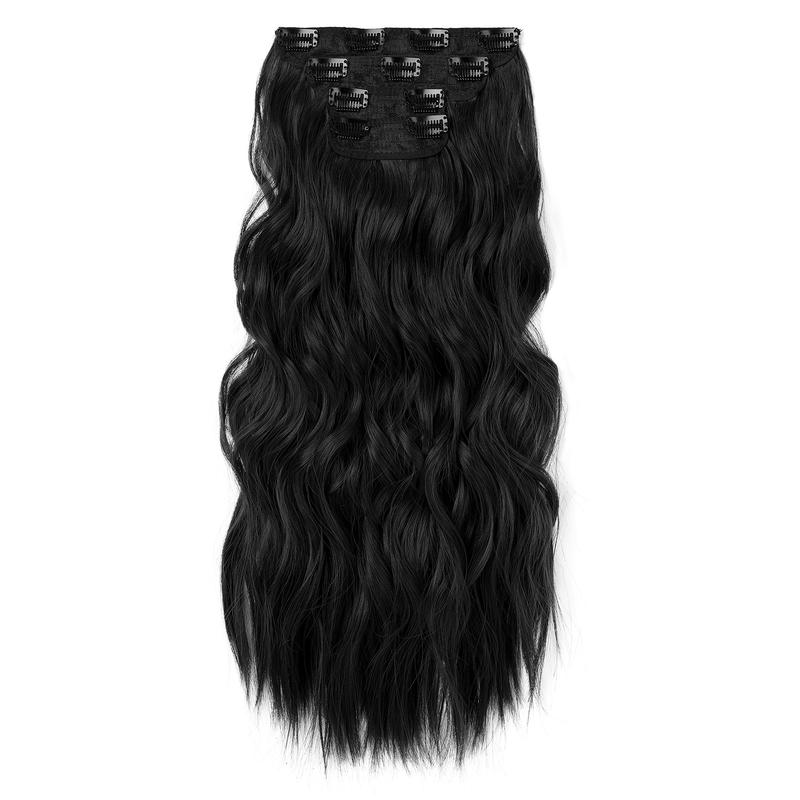 REECHO Hair Extensions, 20 Inch 200g,4 PCS Natural & Soft Hair & Blends Well Hair Extensions for Women