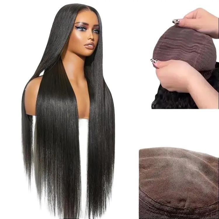 LUVME All-Day Comfort Fit Silky Straight Middle Part Glueless 5x5 Closure Pre-Cut Lace Long Wig
