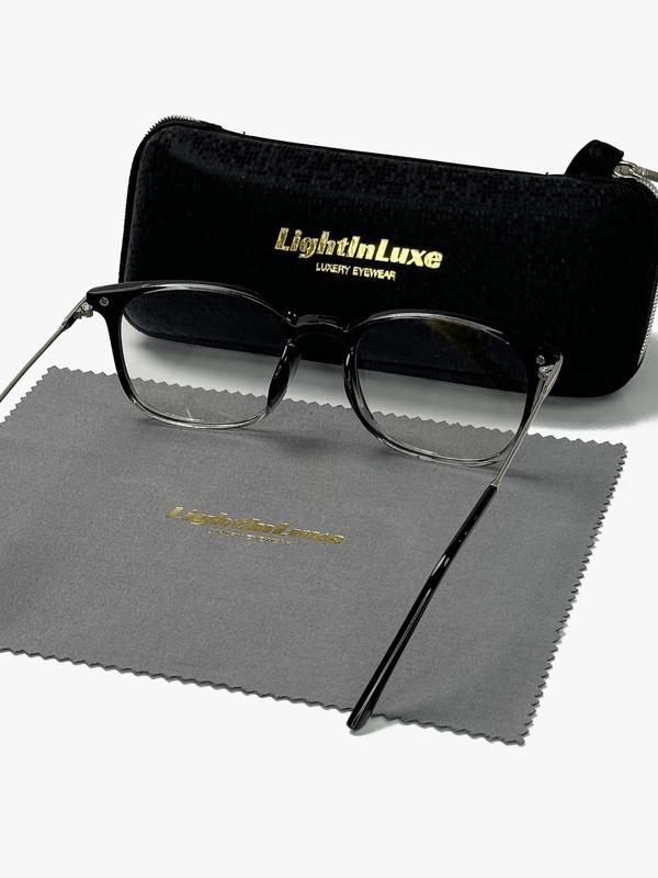 Unisex Simple Style Plain Color Square Frame Eyeglasses, Trendy Casual Eyeglasses for Everyday Use, Fashion Accessories for Outdoor Activities