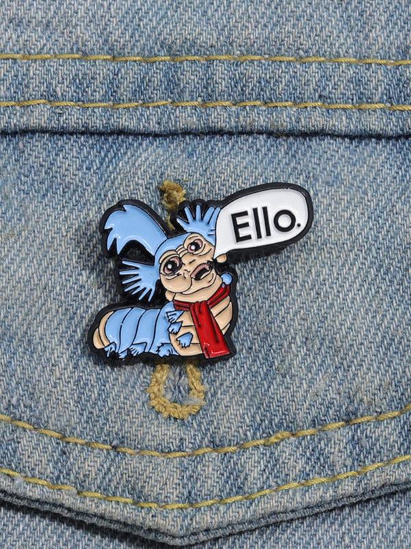 Cartoon Monster Design Brooch, Cute Cartoon Badge for Daily Clothing Decor, Trendy All-match & Exquisite Brooch for Birthday Gift