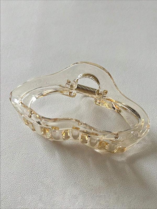 Fashionable Cloud Shape Leopard  Pattern Hair Claws, Casual and Versatile Hair Accessories for Women, Minimalist Headwear Suitable for Thick Hair