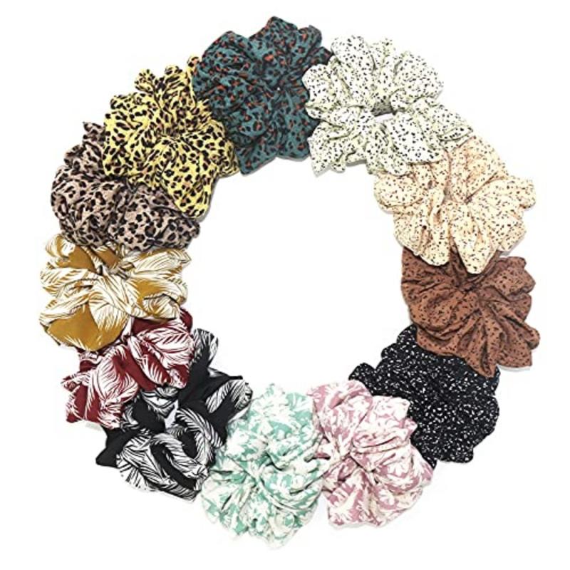 Large Satin Scrunchies Oversized Scrunchie Jumbo Scrunchies Giant Scrunchie big Silk Scrunchies for Women and Girls(Y)