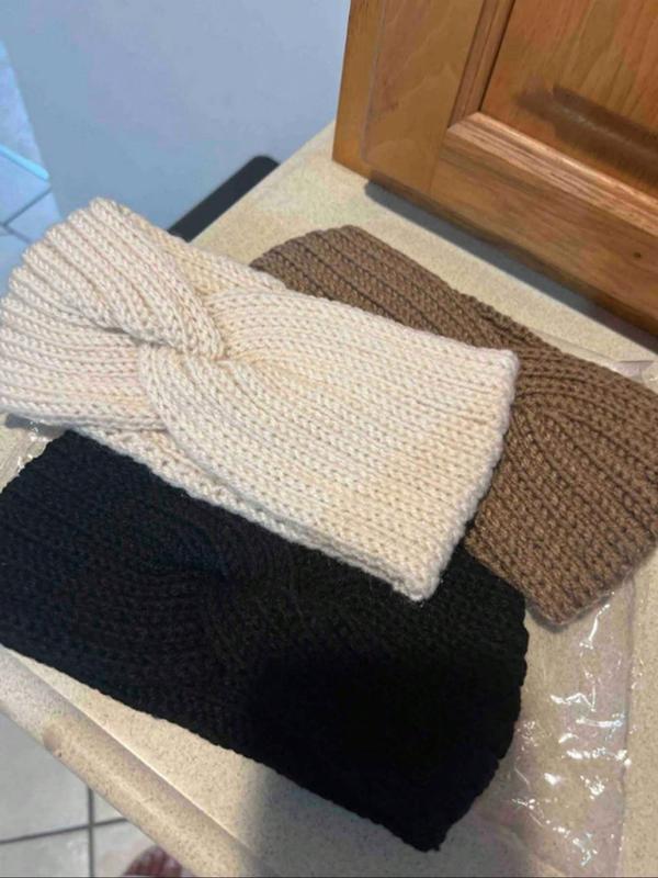 Solid Color Hair Band, Casual Wide Band Hair Accessories for Women & Girls, Minimalist Headwear Suitable for Thick Hair