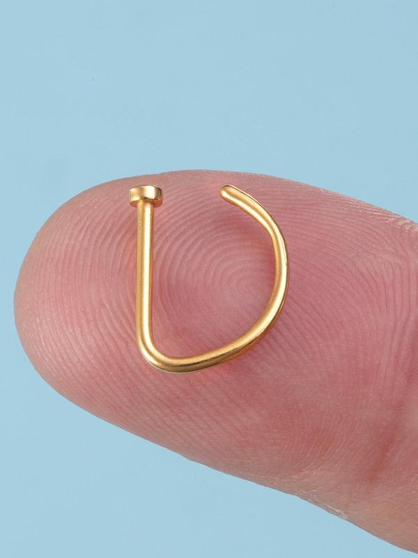 Minimalist Fake Nose Ring Jewelry, Fashionable Casual Nose Jewelry & Nose Cuff for Men & Women, No Piercing Body Jewelry