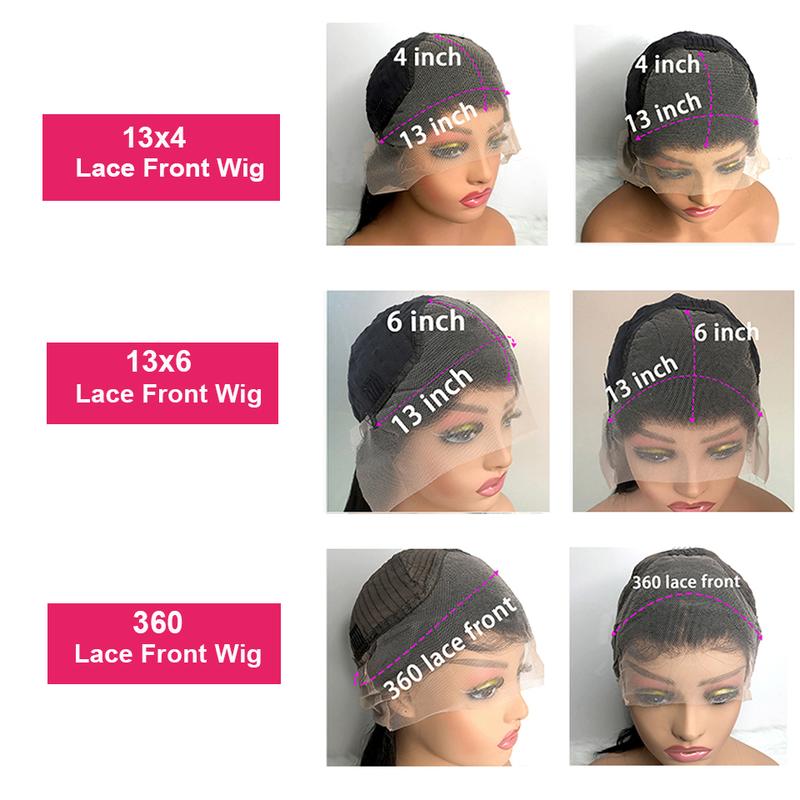 360 Full Lace Frontal Human Hair Wig Pre Plucked 30 Inch Brazilian Hair Body Wave 13x4 HD Transparent Lace Front Wigs For Women