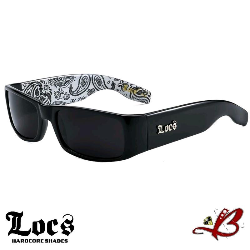 LOCS BANDANA Sunglasses | Classic Gangster Cholo Mad Dog OG Eyewear Shades
