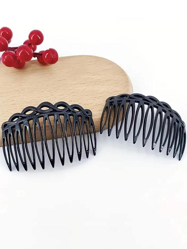 4pcs Vintage Twist Hair Comb, Casual Hair Accessories for Women