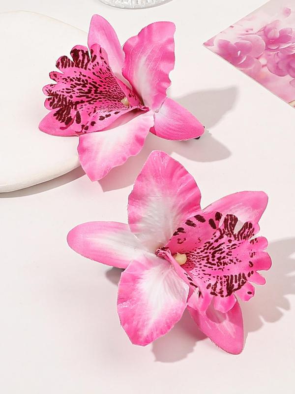 Boho Artificial Peony Flower Design Hair Clip, Fashionable Hair Accessories for Women & Girls, Casual Versatile Hair Accessories for Daily Wear