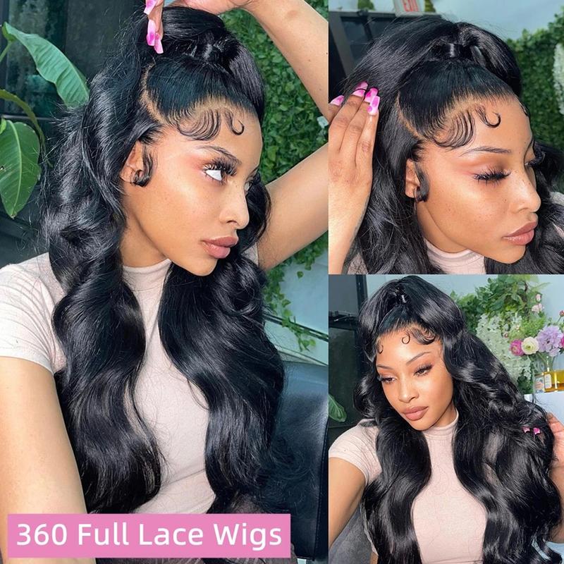 360 Full Lace Frontal Human Hair Wig Pre Plucked 30 Inch Brazilian Hair Body Wave 13x4 HD Transparent Lace Front Wigs For Women
