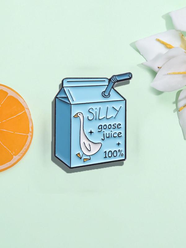 Cute Goose Design Brooch, Fashion Alloy Badge for Clothes Backpack Hat Decoration, Casual Jewelry for Party, Daily Clothing Decor