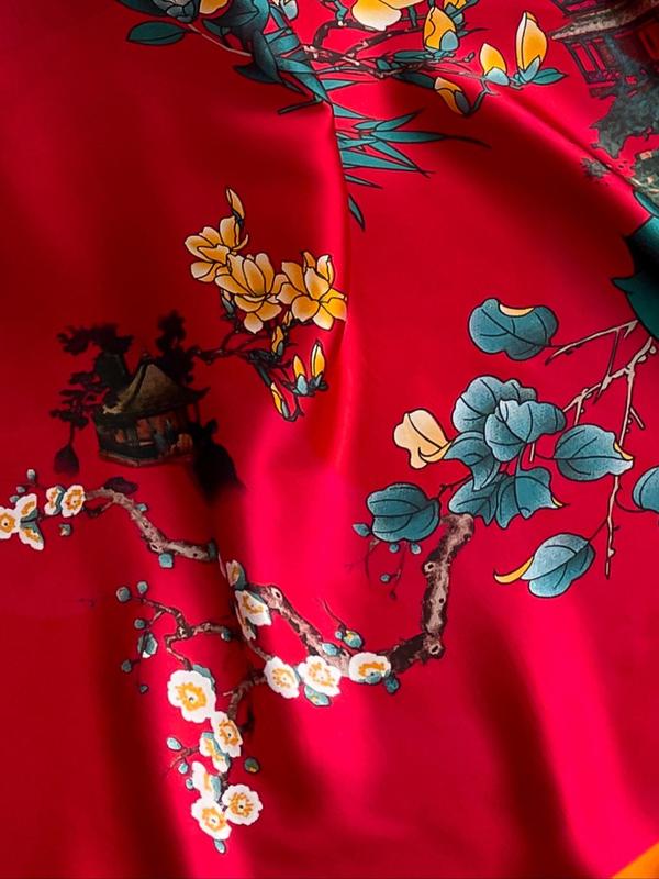 Floral Print Scarf, 2024 New Style Fashionable Soft Comfort Shawl for Women, Casual Versatile Women Accessories for Summer Beach Vacation for Daily Sun Protection