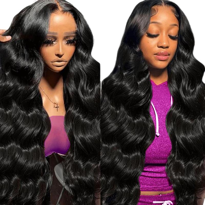 Body Wave 13x6 HD Lace Front Human Hair Wigs 200% density Pre plucked  Lace Frontal Human Hair Wigs For Women With Baby Hair