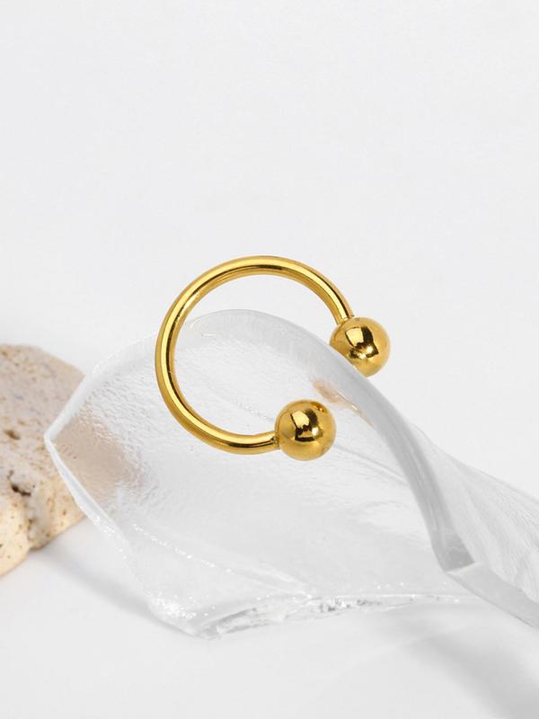 Punk Style Nose Ring Set, 28pcs Stainless Steel Nose Ring with Replacement Ball, Body Jewelry for Women & Men, Trendy All-match & Exquisite Jewelry for Birthday Gift