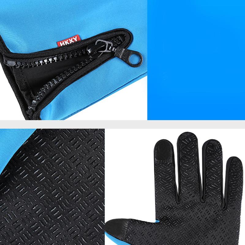 Winter Warm Touch Screen Gloves, 1 Pair Sports Gloves, Outdoor Cycling Gloves, Sports & Outdoor Accessories for Men & Women, Christmas Gift