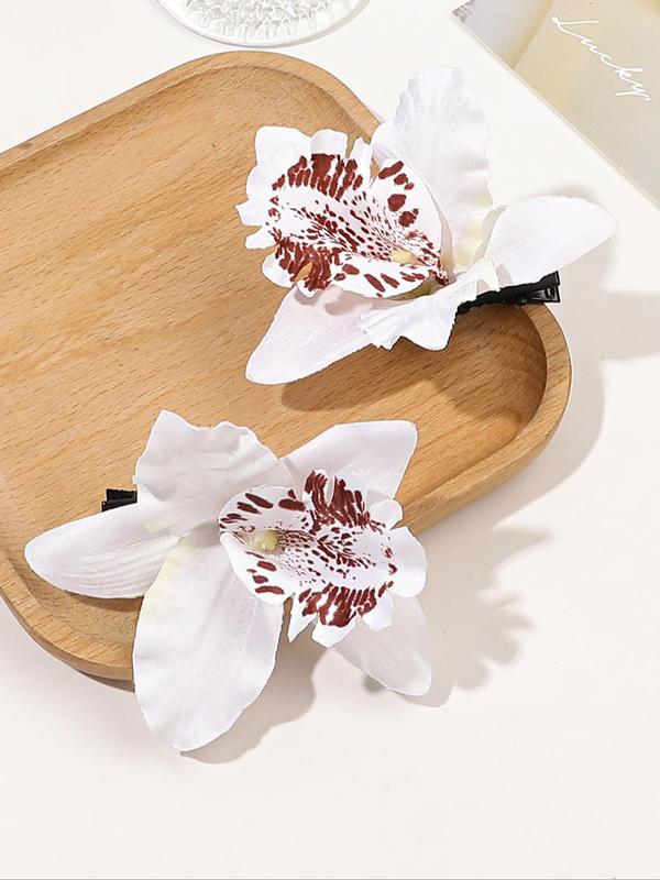 Boho Artificial Peony Flower Design Hair Clip, Fashionable Hair Accessories for Women & Girls, Casual Versatile Hair Accessories for Daily Wear