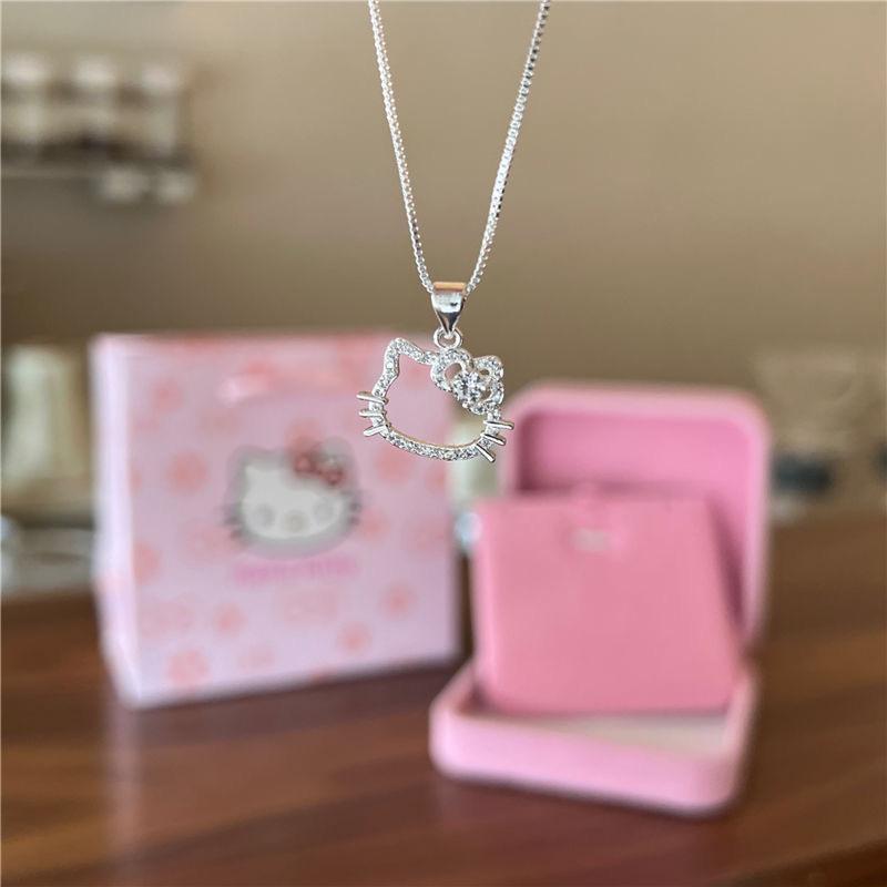Birthday Gift Kitty Necklace Girl Sweet and Cute Pendant Clavicle Chain To Send Girlfriends Heart Gift