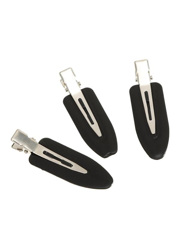 10pcs set Casual Trendy No Crease Hair Clips for Women, Simple Style Plain Color Hair Clips, Fashionable Hair Accessories for Girls for Daily Use