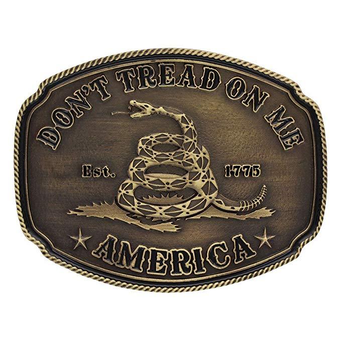 Belt buckle don’t tread on me