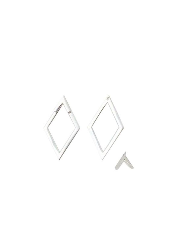 Fashion Triangle Geometric Design Earring Jacket, Elegant Jewelry for Women for Party, Daily Clothing Decor, Trendy All-match & Exquisite Jewelry for Birthday Gift