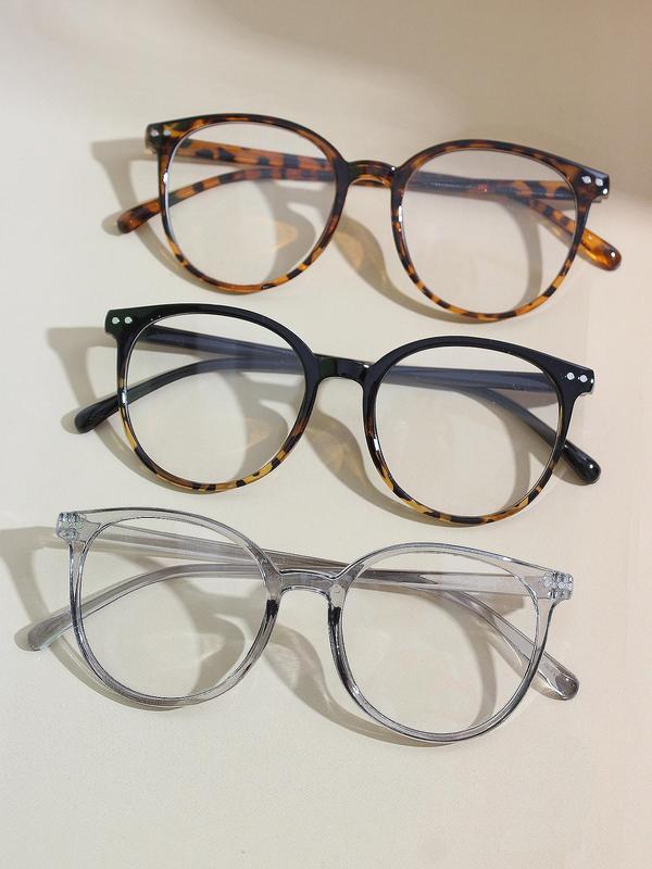 Basic Flat Frame Summer 2024 New Glasses for Party for Women & Men, Fashion Lightweight Eyeglasses for Clothing Decor, Perfect for Back To School Student Daily Use