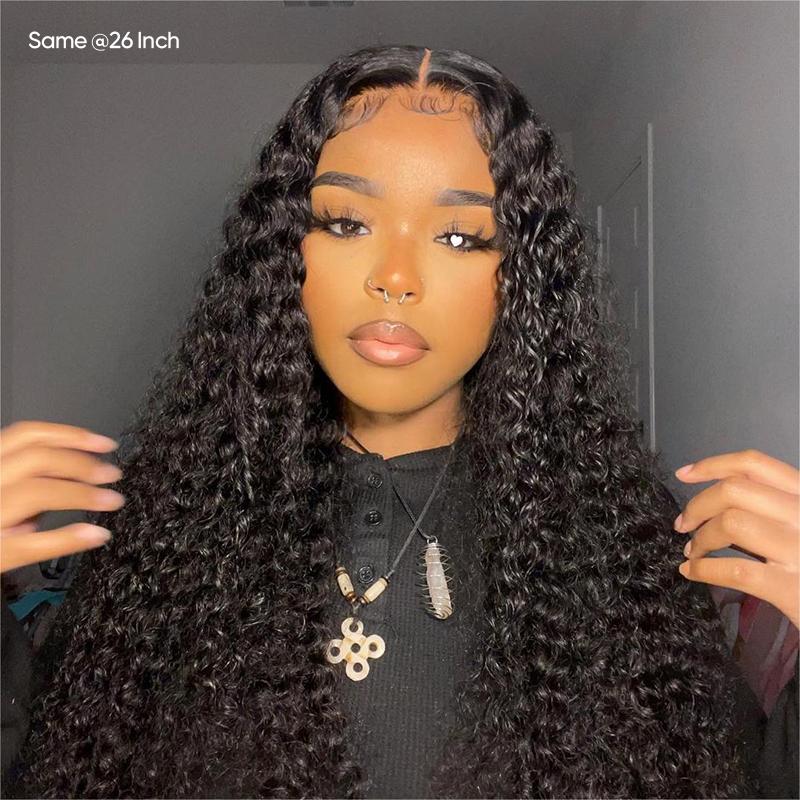 Wigfever Water Wave Pre Bleached Knots Wear Go Glueless 7*4 Pre-Plucked HD Lace Closure Human Hair Wig