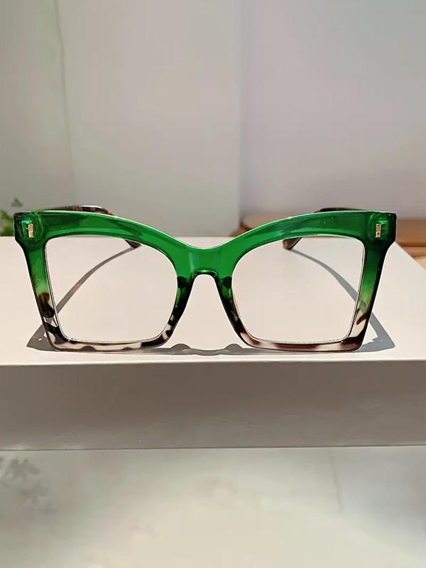 Simple Eyeglasses for Everyday Use, Basic Cat Eye Frame Fashion Eyeglasses for Women & Men, Fashion Eyeglasses for Work, Daily Clothing Decor, Perfect for Student Daily Use
