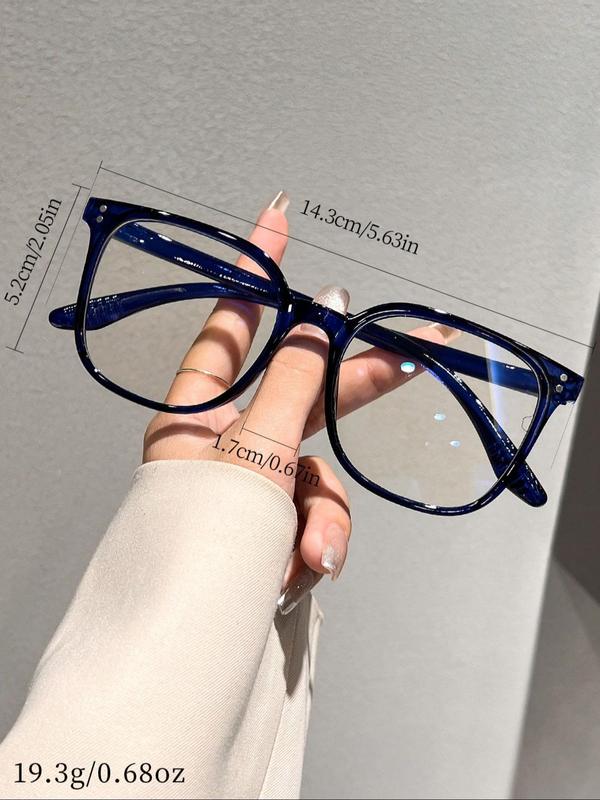 Basic Flat Frame Summer 2024 New Glasses for Party for Women & Men, Fashion Lightweight Eyeglasses for Clothing Decor, Perfect for Back To School Student Daily Use