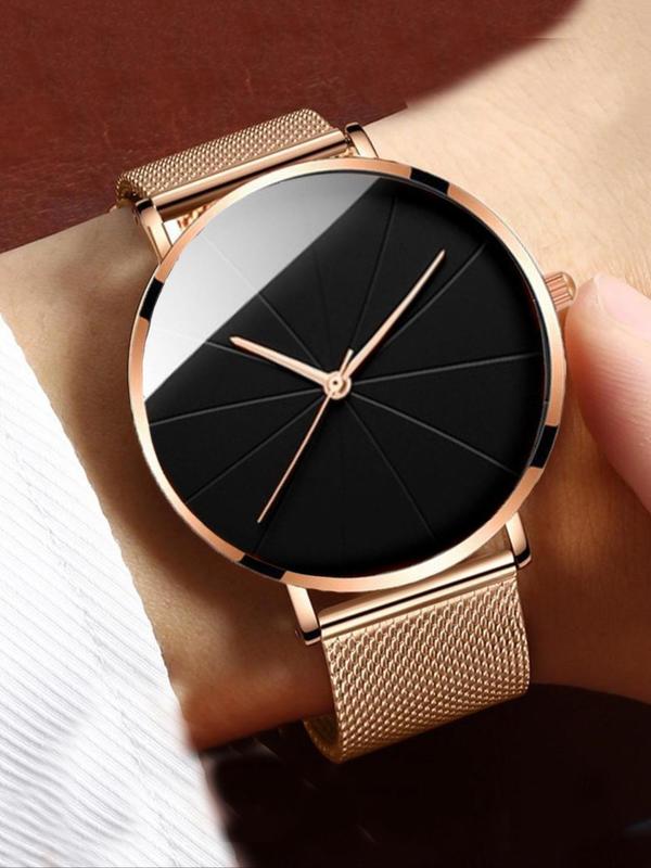 Men's Business Fashion Round Dial Analog Quartz Watch, with Box, Fashion Watch for Party, Daily Decor, Trendy All-match & Exquisite Watch for Birthday Gift