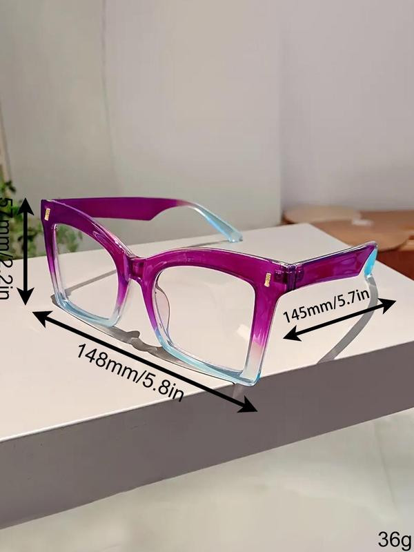 Simple Eyeglasses for Everyday Use, Basic Cat Eye Frame Fashion Eyeglasses for Women & Men, Fashion Eyeglasses for Work, Daily Clothing Decor, Perfect for Student Daily Use