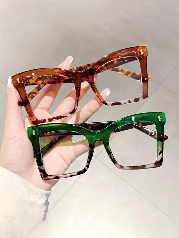 Simple Eyeglasses for Everyday Use, Basic Cat Eye Frame Fashion Eyeglasses for Women & Men, Fashion Eyeglasses for Work, Daily Clothing Decor, Perfect for Student Daily Use