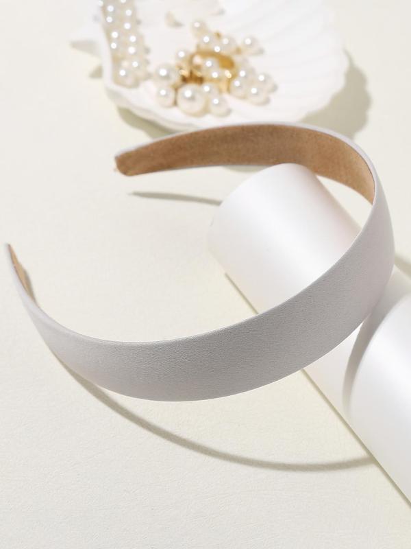 Solid Color Wide Headband, Face Wash Hair Hoop, Casual Versatile Hair Accessories for Women & Girls, Minimalist Headwear Suitable for Thick Hair