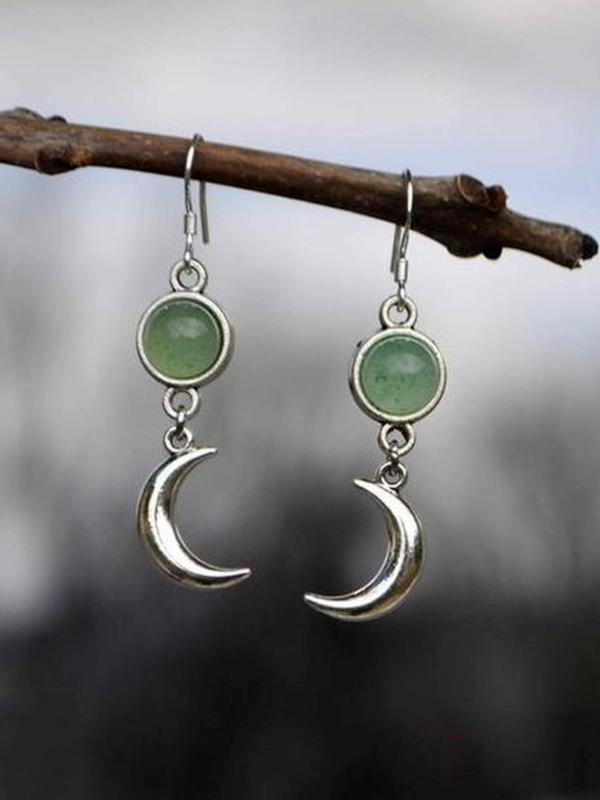 Fashion Moon & Star Design Dangle Earrings, Elegant Ear Jewelry for Women, Trendy All-match & Exquisite Jewelry for Gift