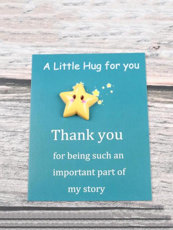 Star Shaped Resin Bead Pocket Hug, Cute Star Resin Bead for Bracelet Necklace Making, Jewelry Making Accessories for Women & Teachers, Perfect Gift for Companions