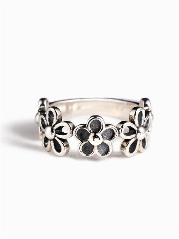 Fashion Flower Design Ring, Elegant Women's Accessories for Wedding & Engagement, Casual Jewelry for Party, Daily Decor, Trendy All-match & Exquisite Jewelry for Birthday Gift