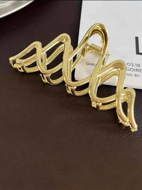 Simple Fashion Alloy Hair Claw, Casual Versatile Hair Accessories for Women & Girls, Minimalist Headwear Suitable for Thick Hair, Fashion Hair Accessories for Party, Daily Clothing Decor