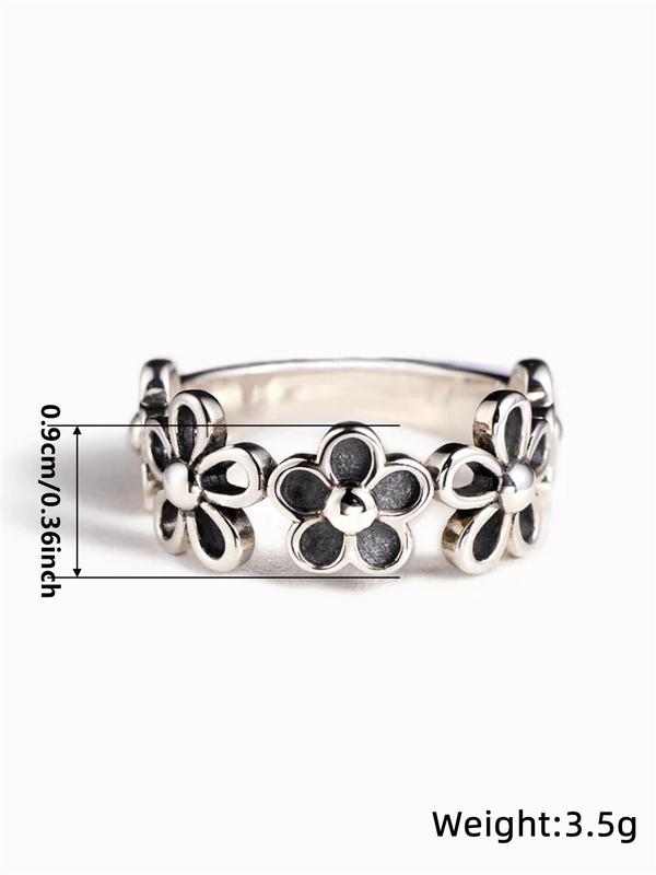 Fashion Flower Design Ring, Elegant Women's Accessories for Wedding & Engagement, Casual Jewelry for Party, Daily Decor, Trendy All-match & Exquisite Jewelry for Birthday Gift