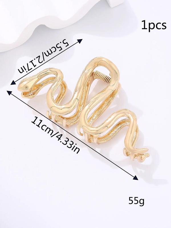 Women's Punk Style Snake Design Hair Claw, Elegant Novelty Trendy Hair Claw, Fashionable Hair Accessories For Daily & Party Decoration