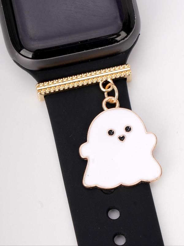 Cute Ghost Design Watch Band Charm, Fashionable Watch Band Decoration Ring for Women & Girls, Trendy All-match & Exquisite Watch Band Charm for Birthday Gift