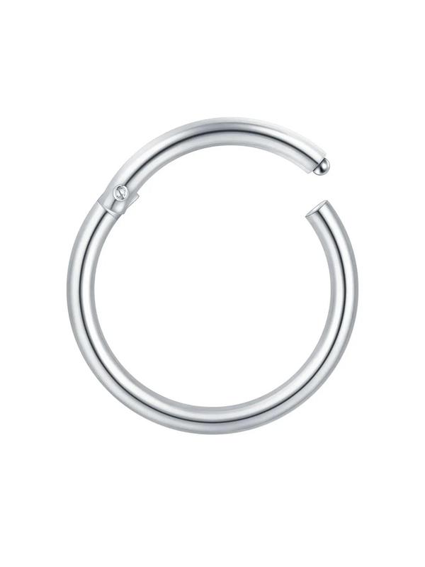 5pcs Simple Stainless Steel Nose Rings, Earring Body Jewelry for Party, Club, Casual Trendy Jewelry for Men & Women, Trendy All-match & Exquisite Jewelry for Birthday Gift, Clean Girl Jewelry