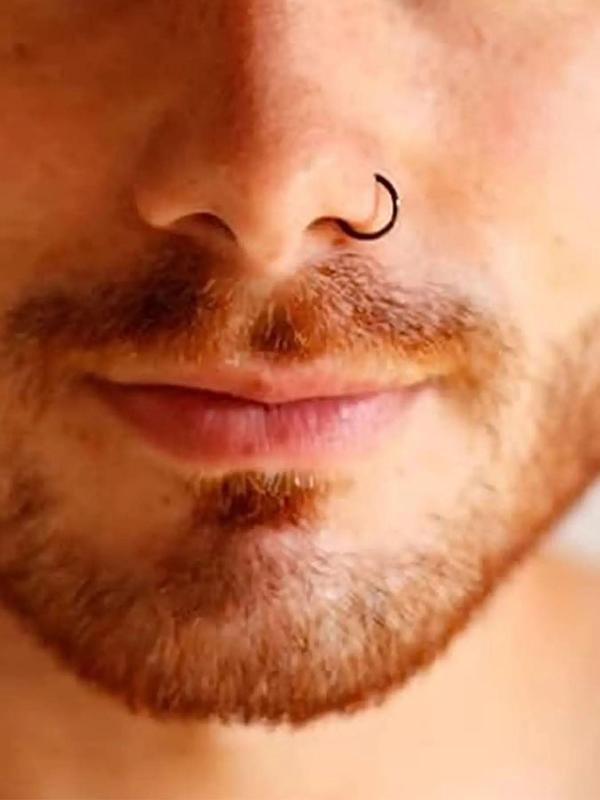 5pcs Simple Stainless Steel Nose Rings, Earring Body Jewelry for Party, Club, Casual Trendy Jewelry for Men & Women, Trendy All-match & Exquisite Jewelry for Birthday Gift, Clean Girl Jewelry