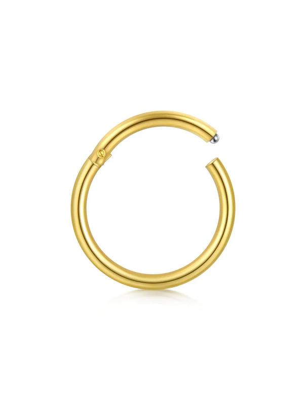 5pcs Simple Stainless Steel Nose Rings, Earring Body Jewelry for Party, Club, Casual Trendy Jewelry for Men & Women, Trendy All-match & Exquisite Jewelry for Birthday Gift, Clean Girl Jewelry