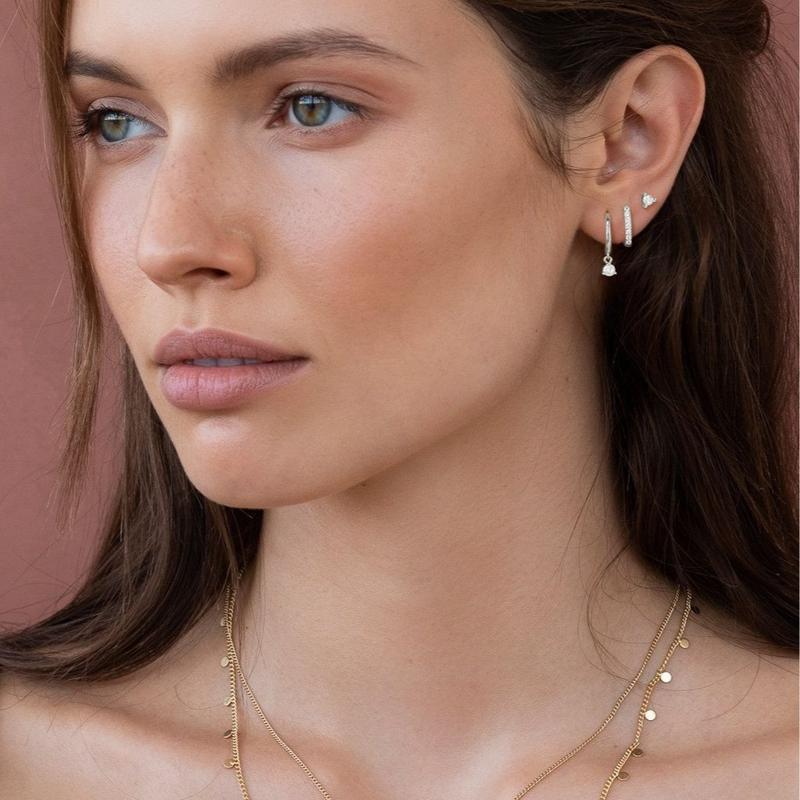 Dearmay 3PCS Set Hoop Earring Stylish Women Stud Earrings and Pendant Earrings Set Hypoallergenic Women's Autumn Accessories Girls Gifts