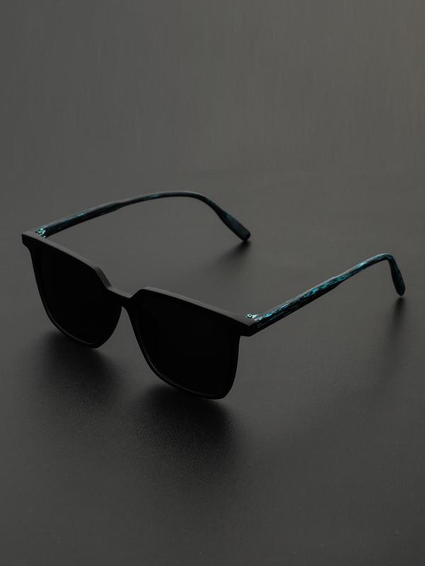 1 Pair Men's Classic Casual Square Frame Sunglasses, Outdoor Sports Cycling Glasses, Sunglasses for Everyday Use