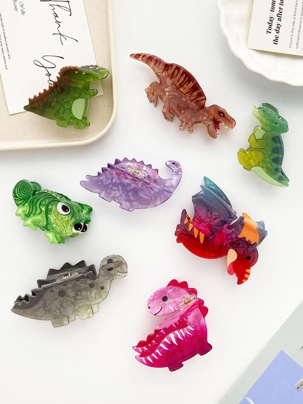 Cute Dinosaur Chameleon Design Hair Claw, Fashionable Hair Accessories for Women & Girls, Casual Versatile Hair Accessories for Daily Wear