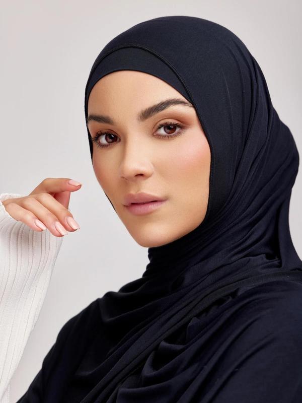 Women's Casual Solid Long Scarf, Plain Modest Scarf for Daily Wear, Minimalist Elegant Wrap Shawl for Gifts