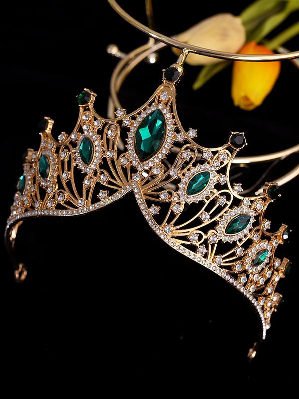 Baroque Style Crown Tiara, Vintage Style Crown Tiara for Wedding Bridal Party Formal Occasions, Fashion Hair Accessories for Women