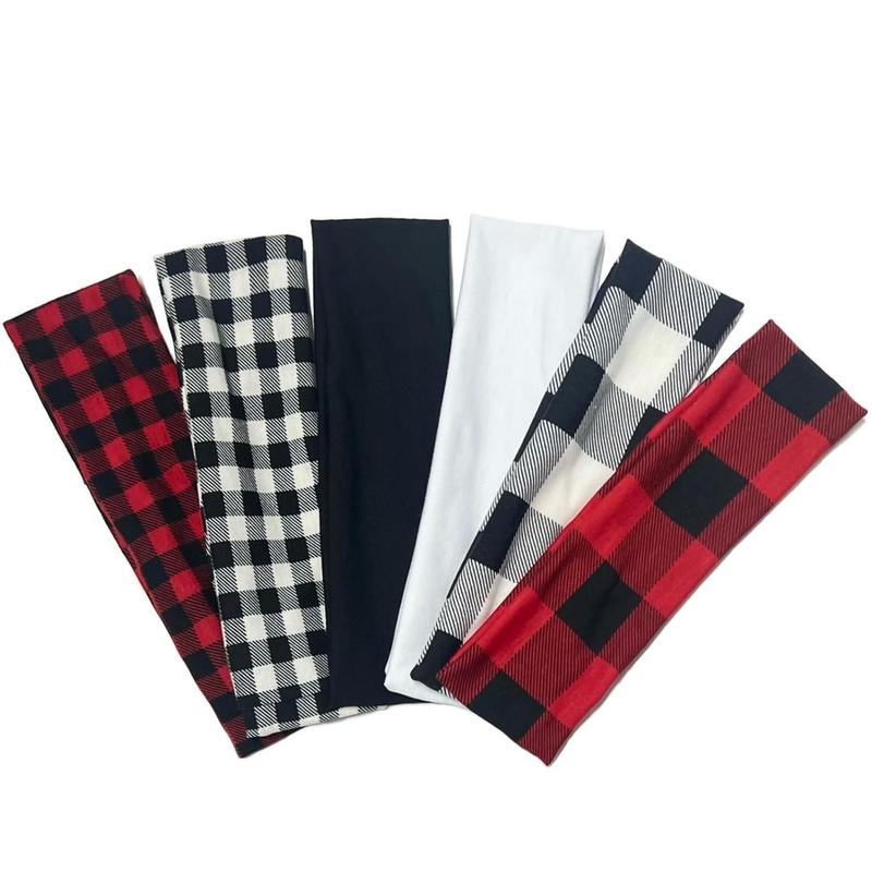 Fashion Headbands for Women Short Hair Non Slip Elastic Floral Hairbands Soft Fabric Hair Bands for Women's Hair, 2 Inches Thick Stripe Head Band for Girls Valentine's Day Heart Headbands