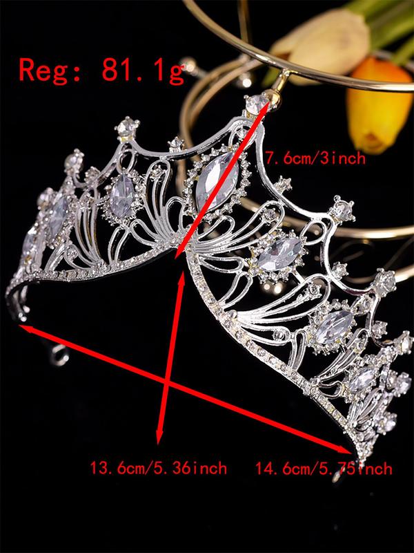 Baroque Style Crown Tiara, Vintage Style Crown Tiara for Wedding Bridal Party Formal Occasions, Fashion Hair Accessories for Women