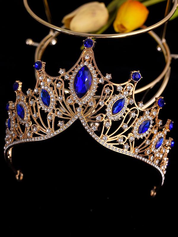 Baroque Style Crown Tiara, Vintage Style Crown Tiara for Wedding Bridal Party Formal Occasions, Fashion Hair Accessories for Women