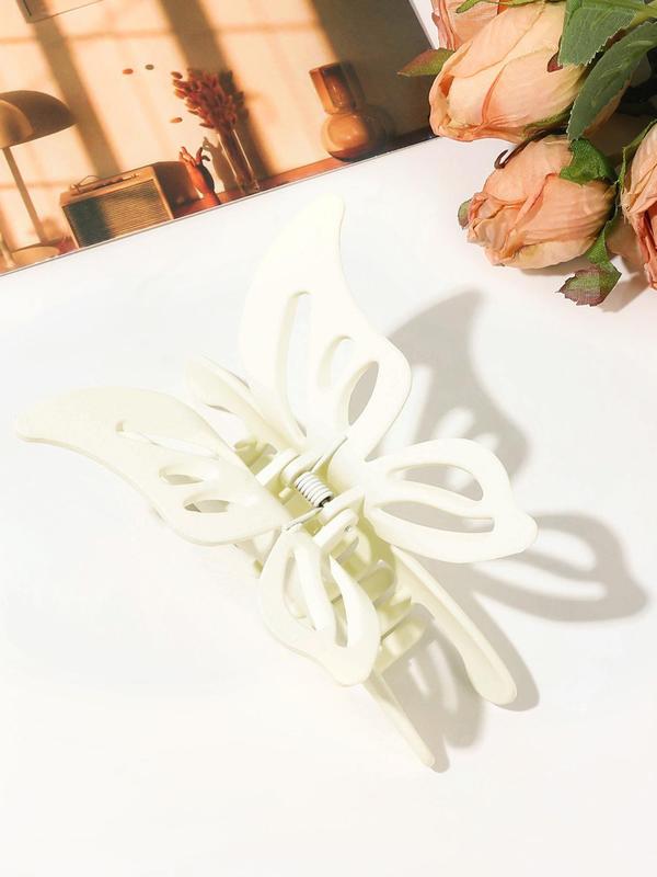 Butterfly Design Hair Claw, Casual and Versatile Hair Accessories for Women, Minimalist Headwear Suitable for Thick Hair